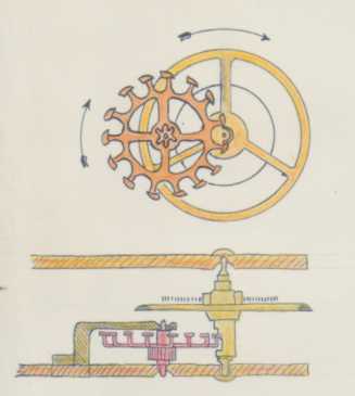 Another of Alf's clock mechanism drawings.